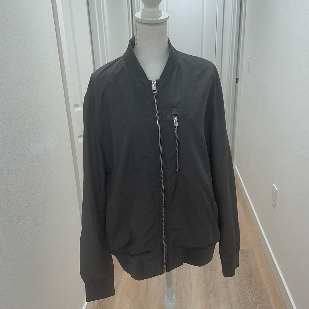 Men's Charcoal Bomber Jacket